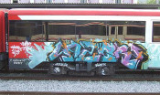 tren pintades graffiti