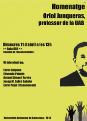 El cartell de l'acte per aquest dimecres, amb l'emplaçament modificat