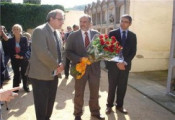 Joan Ridao en l'ofrena al President Irla