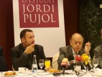 Pujol i Soler durant l'esmorzar