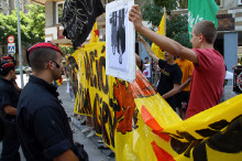 antimonarquics manifestacio monarquia girona mossos