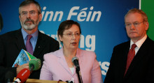 bairbre de brún, gerry adams, martin mcguiness, sinn féin, irlanda