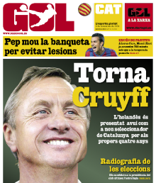 diario gol, johan cruyff, portada