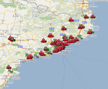 mapa, cinemes, catalunya, llei del cinema