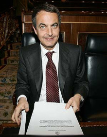 zapatero president estat espanyol govern