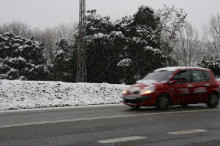 cotxe, neu, nevada, trànsit