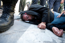 cabanyal, manifestació, enderrocs, policia, càrrega policial