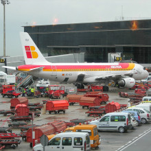 avio iberia el prat aeroport barcelona catalunya