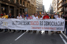 PDD, manifestació, autodeterminació, pancarta