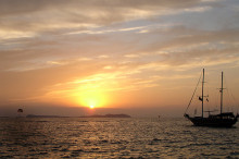 eivissa vaixell posta de sol barco buc veler