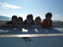 nens nenes platja sol 