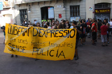 Gràcia, manifestació, llibertat d'expressió