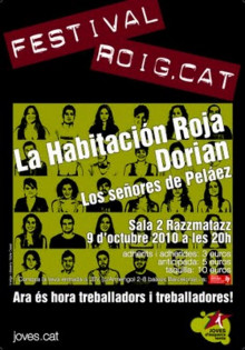 festival roig.cat, música en català, joves d'esquerra verda, icv