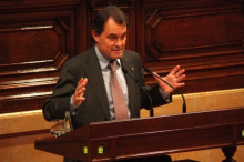 Artur Mas, tribuna, Parlament