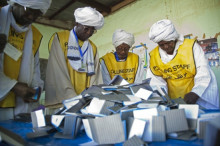 Sudan del Sud, referèndum, recompte, paperetes