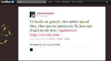 garrotweet, Roc Casagran, Twitter