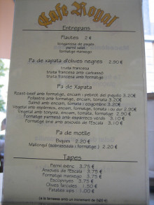 menu catala restaurant cuina