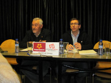 Jaume Ponsarnau (esquerra) és el cap de llista de la coalicció electoral de SI i RCat  i, Santi Costa (dreta), el número 2