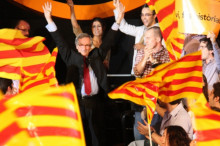 xavier trias, senyeres, ciu, eleccions municipals, barcelona