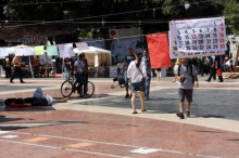 plaça catalunya, indignats, acampada