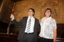 carles puigdemont, ciu, alcalde, girona, anna pagans, psc, presa de possessió