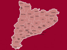 mapa comarques comarcal principat catalunya