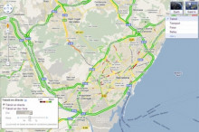google maps, mapa, trànsit, carreteres
