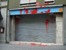 ppc partit popular barcelona seu pintades pintada