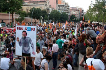 Manifestació a Girona