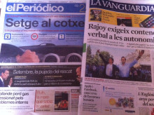 La Vanguardia i el Periódico amb #11s2012