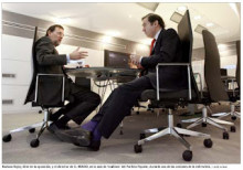 Mariano rajoy amb Pedro. J ramírez, director de El Mundo