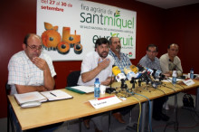 El coordinador general d'Unió de Pagesos (UP), Joan Caball, durant la roda de premsa a Lleida.