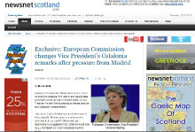 'Newsnet Scotland'  el joc brut d'Espanya contra Catalunya al descobert