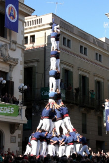 El 2 de 9 dels Capgrossos de Mataró, que no han aconseguit descarregar.