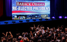 Els seguidors de Barack Obama celebren la seva victòria a Chicago