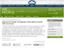 Pagina de peticions de la Casa Blanca