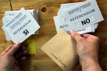 referèndum autodeterminació independència votació urna vot