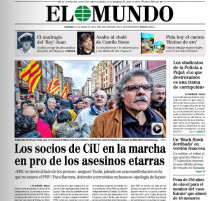 Portada d'avui de El Mundo