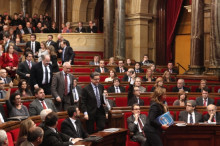 Que no tornin, Els representants del PPC abandonen l'hemicicle del Parlament de Catalunya després d'aprova la declaració de sobirania amb els vots de CiU, ERC, ICV-EUiA i un de la CUP