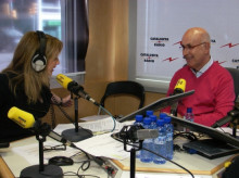 Un moment de l'entrevista de Duran Lleida a l'espai 'El Suplement' de Catalunya Ràdio amb Sílvia Cóppulo.