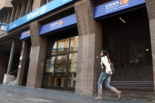 L'única oficina que Caixa Ontinyent té a València, al centre de la ciutat. ciutat