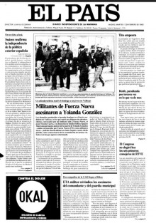 Portada de El País de l'any 1982