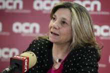Isona Passola, guionista, productora i directora de cinema, durant l'entrevista amb l'ACN