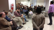 Participa en l'acte d'Òmnium Cultural a Badalona  i agraeix les mostres de suport rebudes