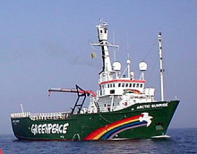 baixell artic sunrise greenpeace