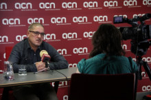 El delegat del Front Polisario a Catalunya, Oualad Moussa, durant l'entrevista amb l'ACN