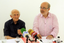 Bauman i el director de la càtedra, Josep Maria Terricabras.