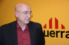 L'exconseller de Cultura i responsable de la Conferència Nacional d'ERC, Joan Manuel Tresserras, aquest dijous a la seu dels republicans