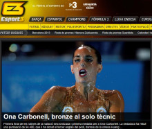 Ona Carbonell, la primera medalla catalana, i primera medalla que ens roba Espanya #BCN2013