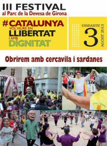 Cartell III edició Catalunya vol viure en llibertat i amb dignitat